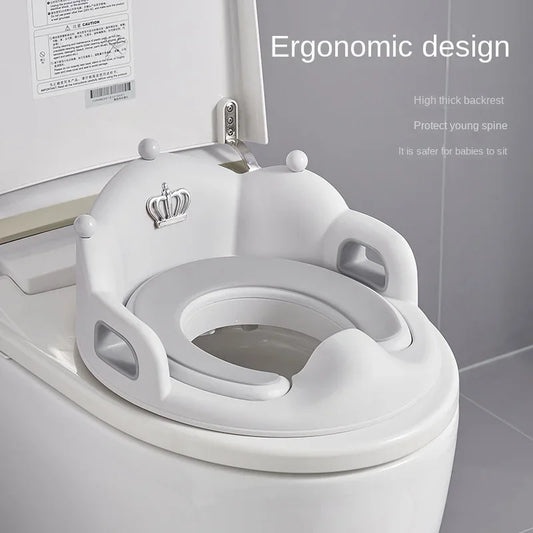 Baby & Kids Toilet Seat Ring - Soft Cushion Potty Training Seat Cover for Girls, Boys & Household Use