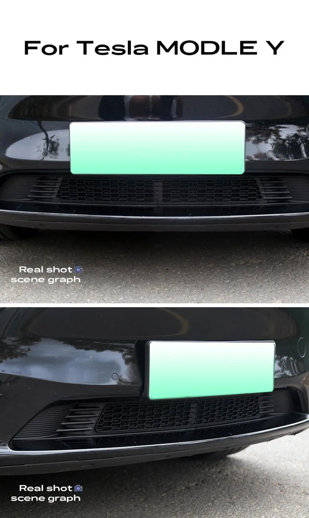 Tesla Model Y 2020-2024 Lower Bumper Anti-Insect Net – Dustproof Front Vent Grille Cover