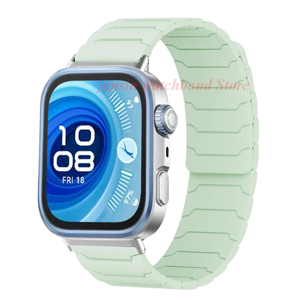 Magnetic Loop Strap for Huawei Watch – Silicone Sports Band for Fit3, Fit4 & Fit4 Pro Replacement Bracelet