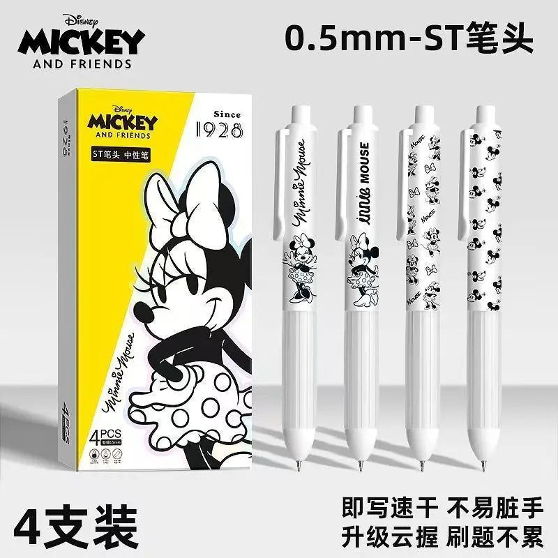 Disney Cartoon Press Gel Pen – Cute 0.5mm Quick-Dry Black Ink Writing Pen, Creative Student Stationery for Smooth & Precise Writing