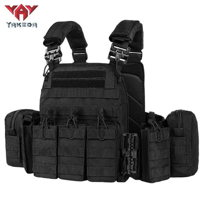 YAKEDA Quick-Disassembly Training Vest – Detachable, Expandable, Comfortable, Breathable, Wear & Tear-Resistant