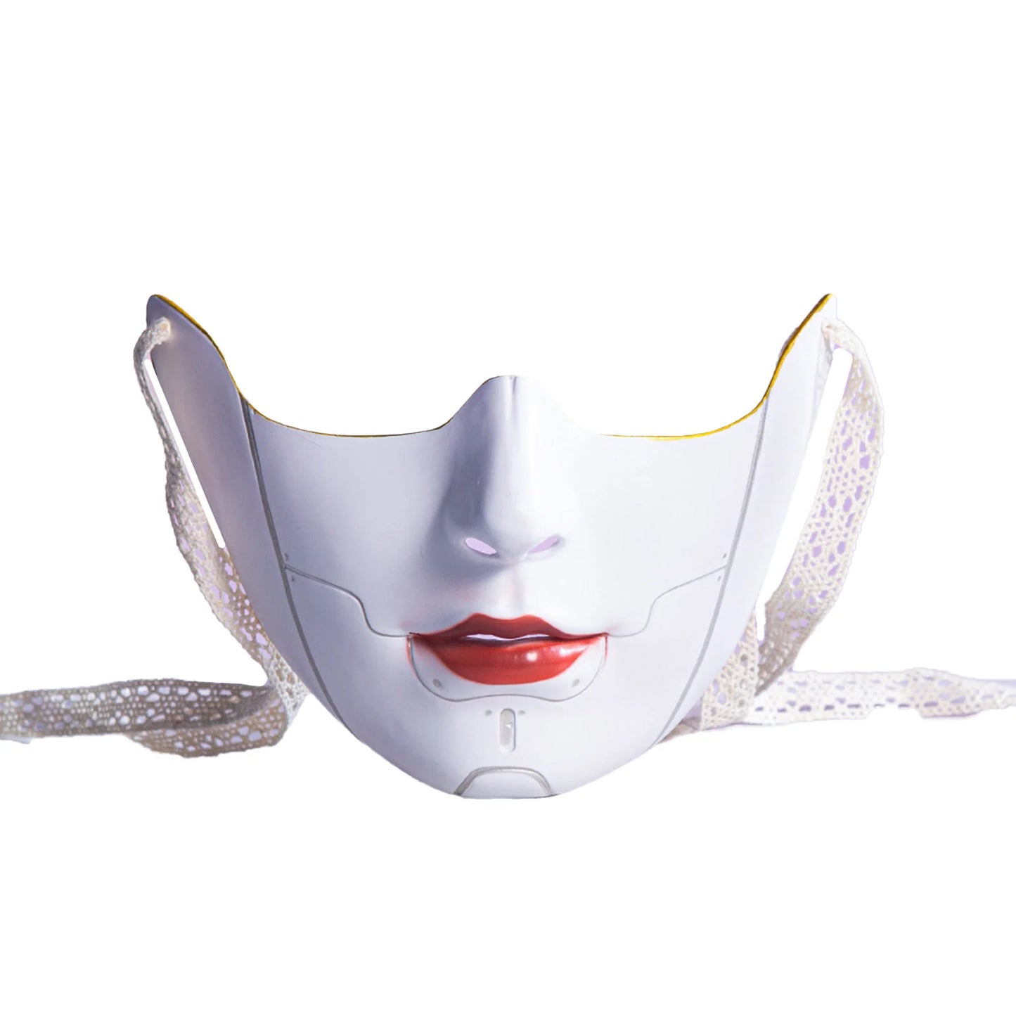 Cyberpunk Mechanical Half Face Mask — Technological Wings Mask for Men & Women, Halloween, Carnival, Dress-Up Props