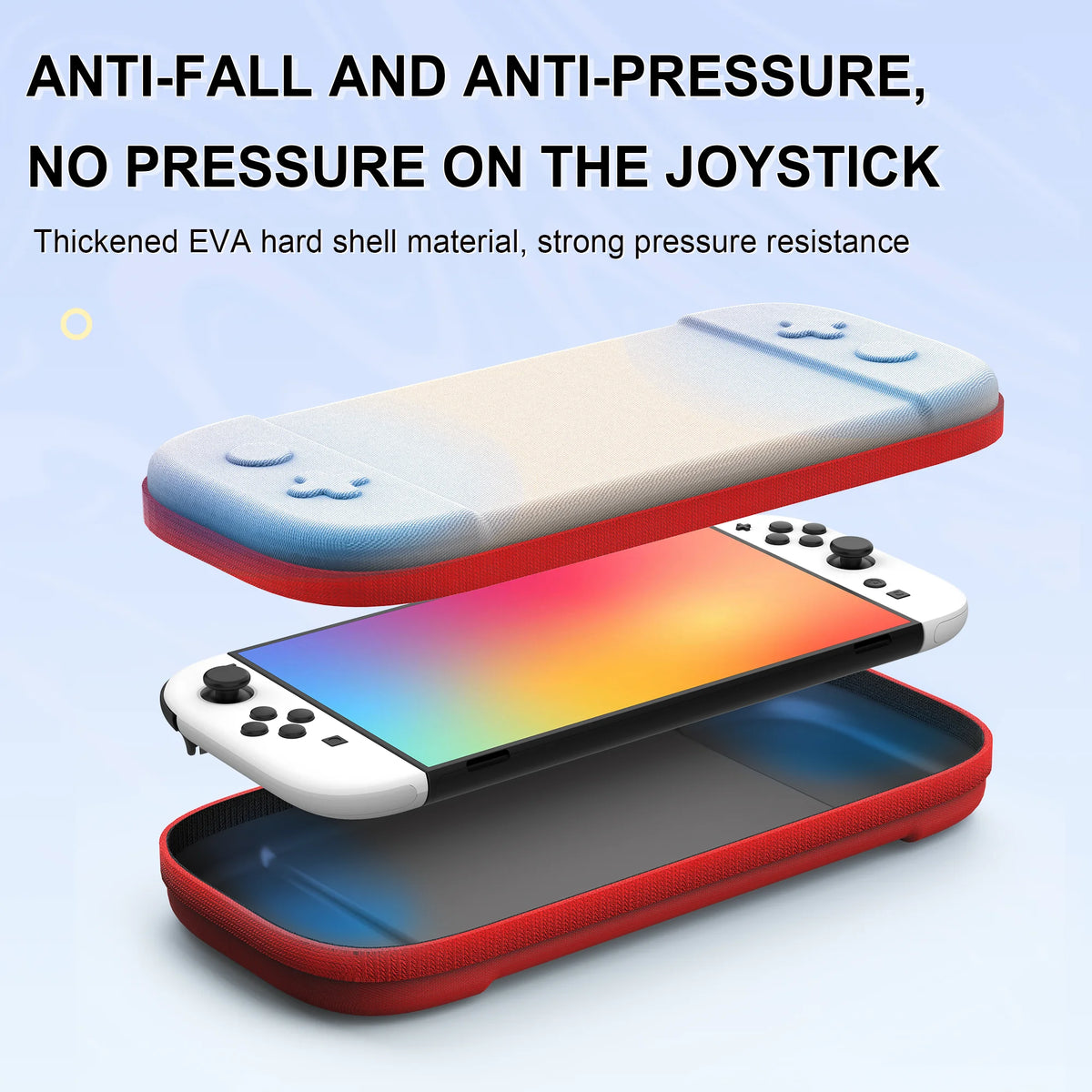 EAV Nylon Hard Shell Case for Nintendo Switch 2 - Portable Waterproof Storage Bag with Card Slot, Anti-Drop Protection