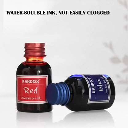 Pure Colorful Fountain Pen Ink — High-Quality 20/30/70ml Refill for Calligraphy, Writing & School Stationery