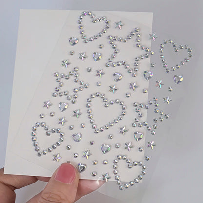5D Face Diamond Gem Stickers - Colorful Rhinestone Body Makeup Tattoo for Festival, Nail Art & DIY Bling Style