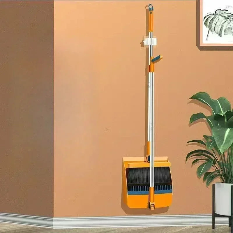 Household Broom & Dustpan Set – Foldable Sweep Broom with Brush Head and Garbage Shovel for Easy Cleaning