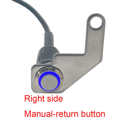 12V LED Waterproof Motorcycle Handlebar Switch – Manual Reset Button