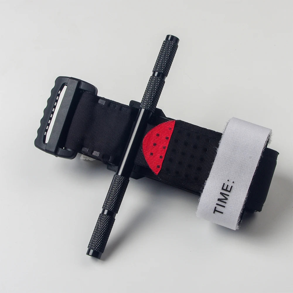 Metal Turnstile Military Survival Tourniquet - Tactical Combat Rotating Medical Emergency Strap for EDC IFAK Gear, CAT Trauma