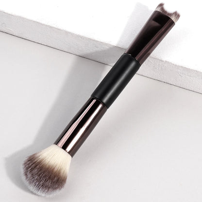 MAANGE U-Shaped Nose Contour Brush – Double Head Makeup Brush for Sculpting, Defining, Foundation & Highlighter