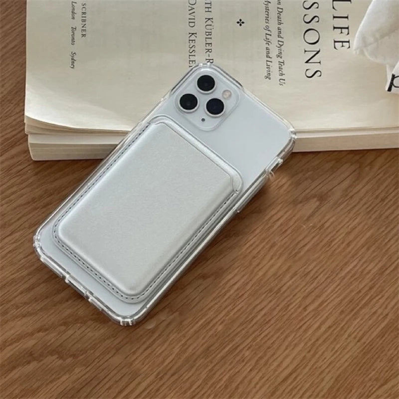 MagSafe Magnetic Leather Wallet Case with Card Holder – Phone Case for iPhone 15, 14 & 13 Pro Max Accessories