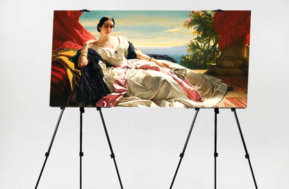 Portable Adjustable Metal Sketch Easel — Foldable Travel Art Stand with Bag for Artists & Outdoor Use