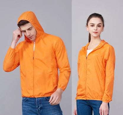 LNGXO Waterproof Hiking Jackets for Men & Women – Sun Protection Windbreaker, Camping, Climbing, and Outdoor Rain Coat, Unisex Portable Gear