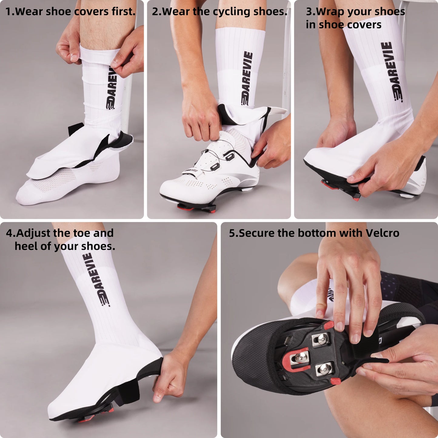 DAREVIE AERO Cycling Shoe Covers — Waterproof, Anti-Slip & Windproof Overshoes for Bikes