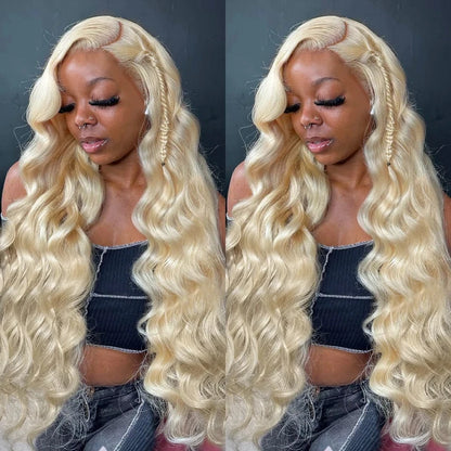 613 Honey Blonde 13x6 HD Lace Front Wig – Body Wave Transparent Human Hair Wig for Black Women