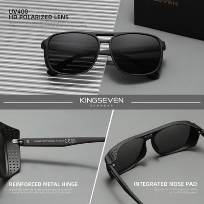 KINGSEVEN Polarized Big Frame Sunglasses — UV Protection Driving Eyewear for Men & Women