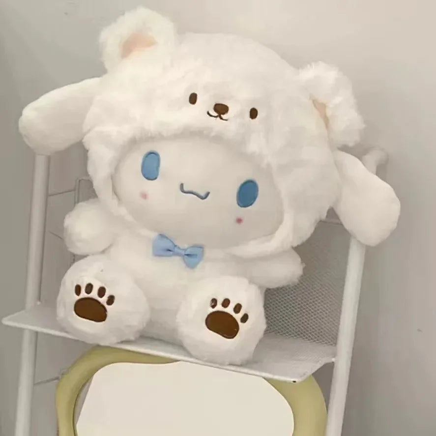 25cm Kawaii Sanrio Plush Toy – Kuromi & Jade Dog Stuffed Doll Gift for Kids