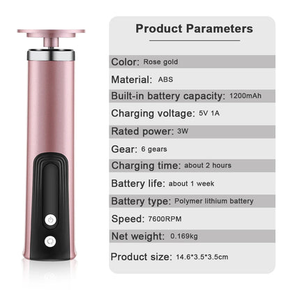 Rechargeable Wireless Electric Foot Callus Remover — Pedicure Tool for Dead Skin & Cuticle Removal (Replacement Sanding Heads)