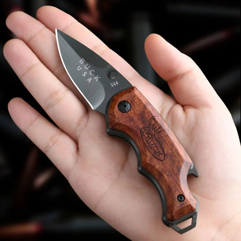 Portable Folding Knife - Outdoor and Household Use, Includes Fruit Knife and Pocket Knife for Easy Carry