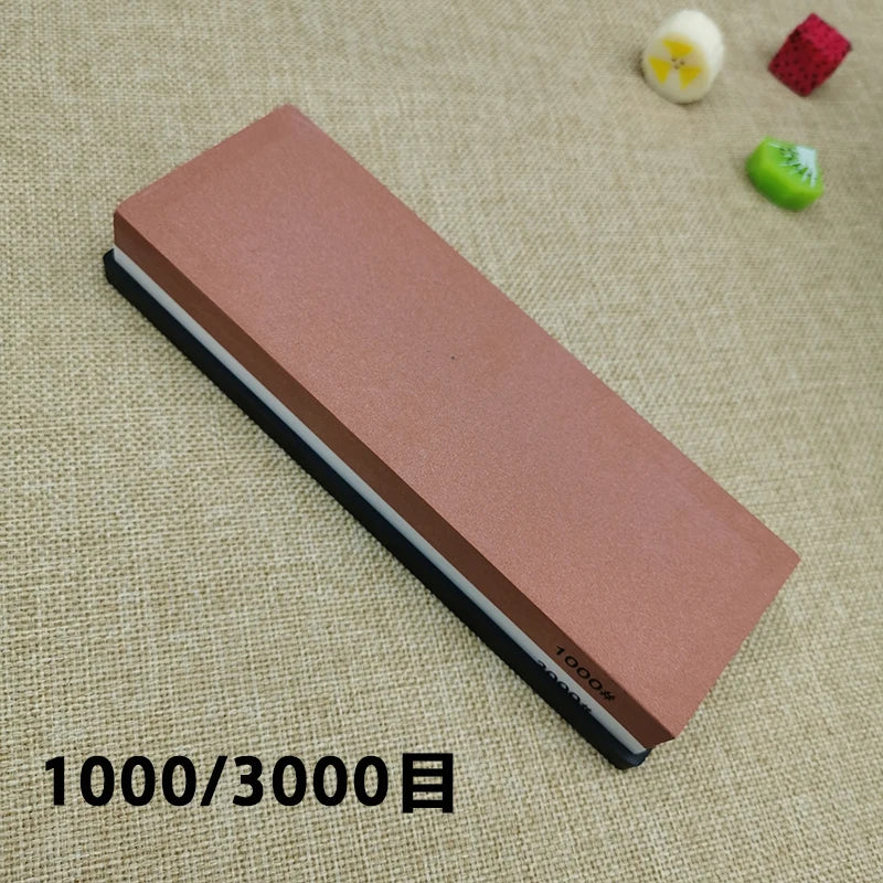 Professional Double-Sided Whetstone Knife Sharpener – Kitchen Sharpening Stone 240/600/1000/3000 Grit
