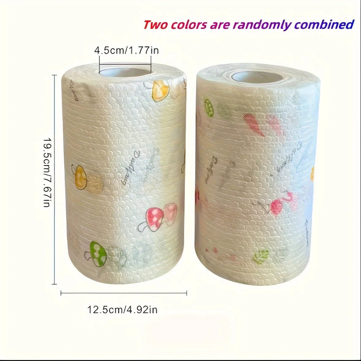 Absorbent Kitchen Dishcloth Roll - Thickened Dry & Wet Cleaning Cloth for Dishes and Sinks