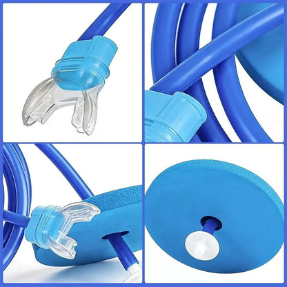 Foldable Dry Snorkel - Silicone Anti-Choking Single Tube for Swimming & Diving
