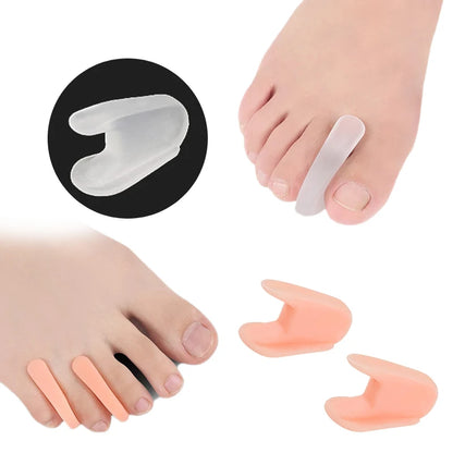 Gel Toe Separators for Bunion Relief - Silicone Hallux Valgus Corrector & Toe Straightener