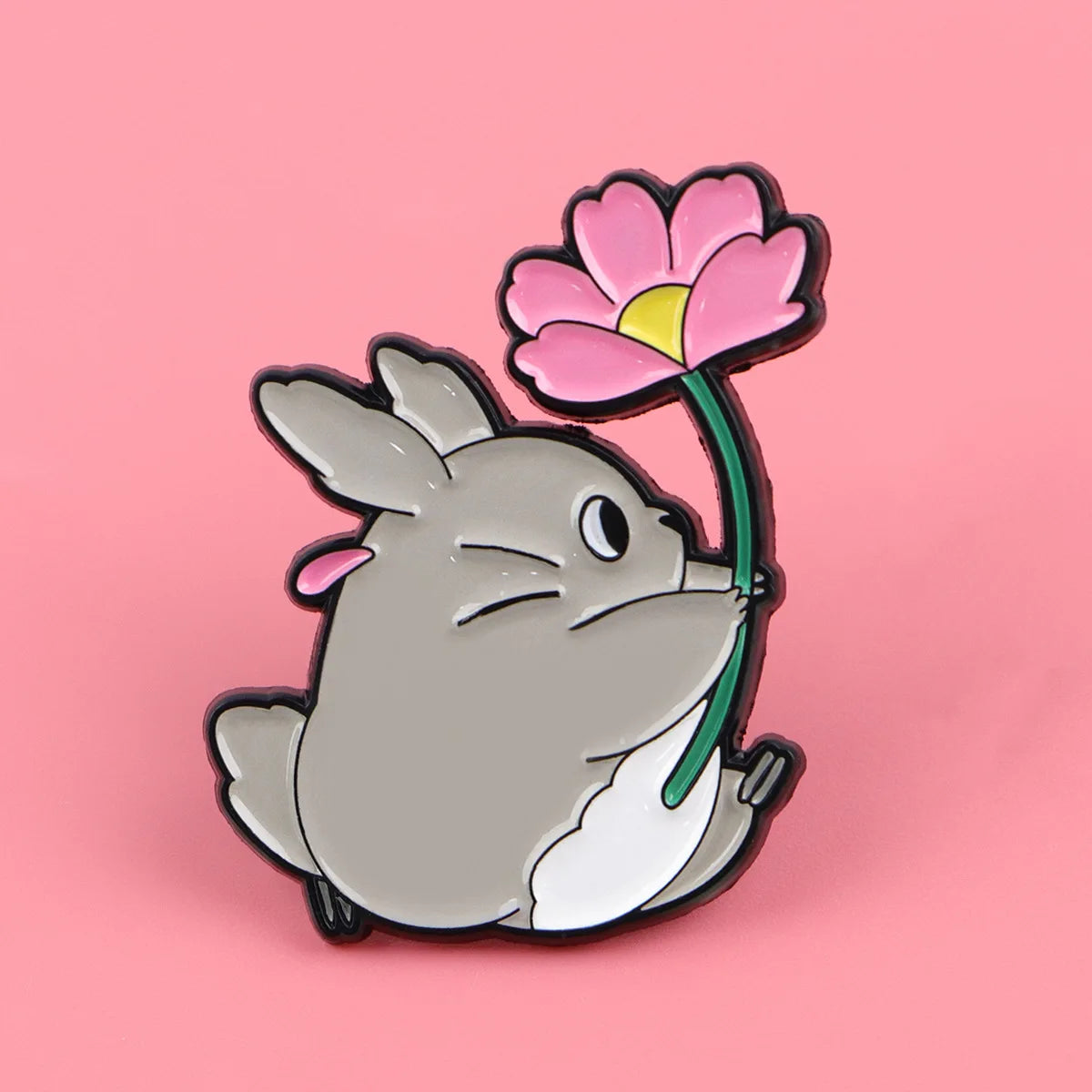 Cute Anime Cat Enamel Pins – 2-Piece Metal Lapel Brooch Set for Clothing, Bags and Fan Gifts