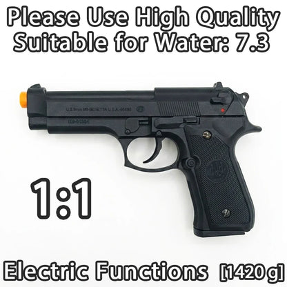 G17 Electric Toy Pistol - Nylon Frame Semi-Automatic Toy Blaster with Rechargeable Battery, Bullets Not Included