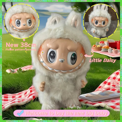 38cm Labubu Zimomo Angel Vinyl Figure – Creative DIY Monster Pendant Toy Gift