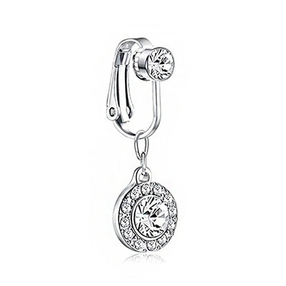 Faux Snake Belly Ring – Fake Clip-On Umbilical Navel Piercing, Belly Button & Cartilage Body Jewelry
