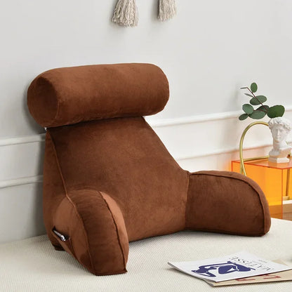 Ultra Soft Memory Foam Reading Pillow – Office & Sofa Back Cushion, Lumbar Support for Bedside & Backrest Relief