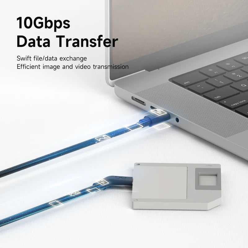 Hagibis USB-C Smart Glasses Cable – 4K 60Hz Charging & Data Power Cord for XREAL Air/One, RayNeo Air & VITURE