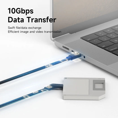 Hagibis USB-C Smart Glasses Cable – 4K 60Hz Charging & Data Power Cord for XREAL Air/One, RayNeo Air & VITURE