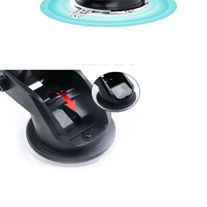 17mm Silicone Car Suction Cup Mount - Rotating Telescopic Phone Holder Bracket