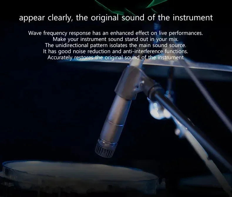 SM57 Dynamic Vocal Microphone - Classic Cardioid Unidirectional, Professional for Instruments & Drums