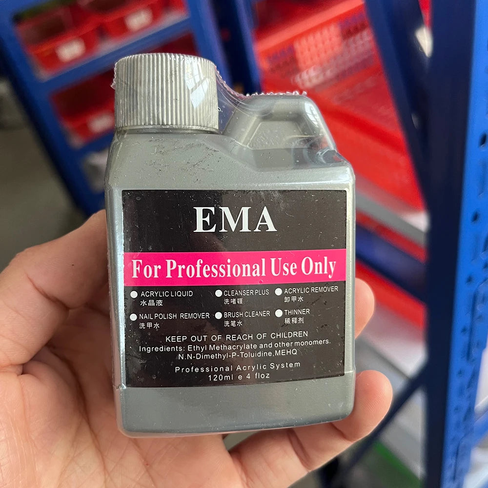 120ml EMA Acrylic Liquid Monomer for Nails Crystal Nail Art Extension Dipping Carving Professional Nail Supplies