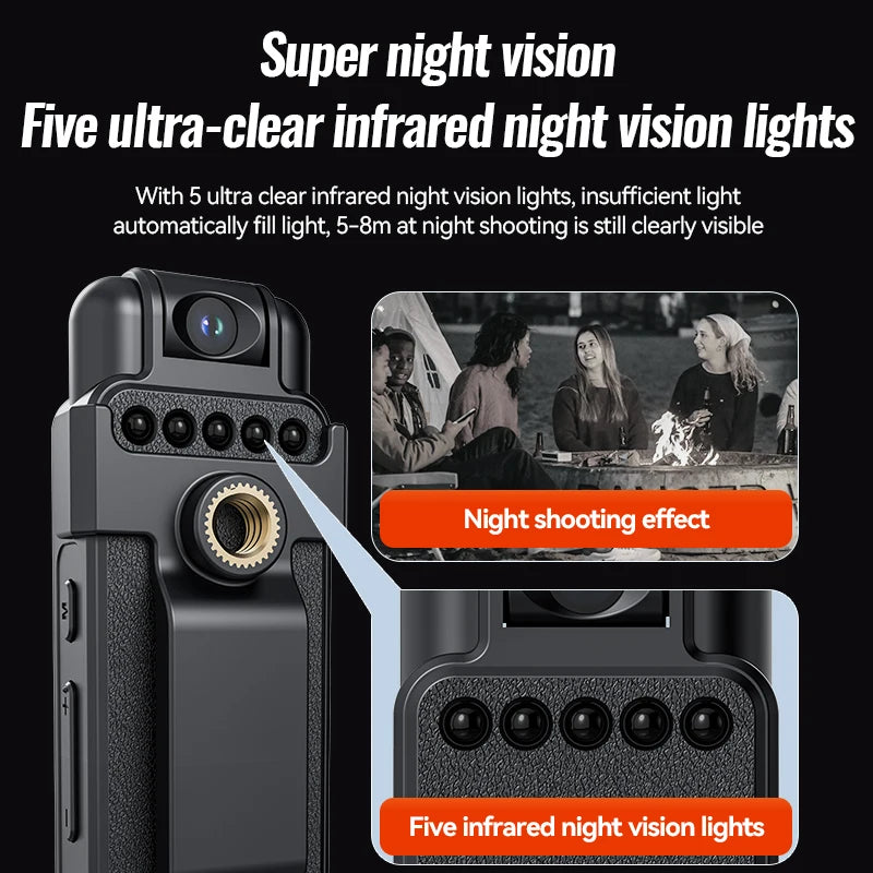 1080P Mini Cycling Camera - Compact Sports DV DVR Audio Video Recorder with Back Clip for Cycling, Riding and Outdoor Use