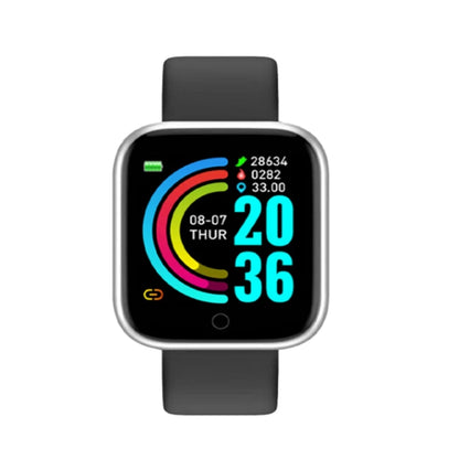 Smartwatch Fashion Sports Bracelet for Women & Men, Multi-Function USB Charging, Compatible with Xiaomi & Huawei