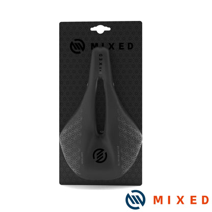 MIXED Full Carbon Fiber Saddle - Ultra Lightweight 5D/6D/7D Cushion for MTB and Road Bikes, 143mm and 155mm