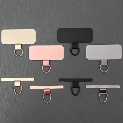 Ultra-Thin Stainless Steel Phone Tether Patch - 4/1PCS Replacement Cellphone Strap Parts for Lanyard Safety Connection