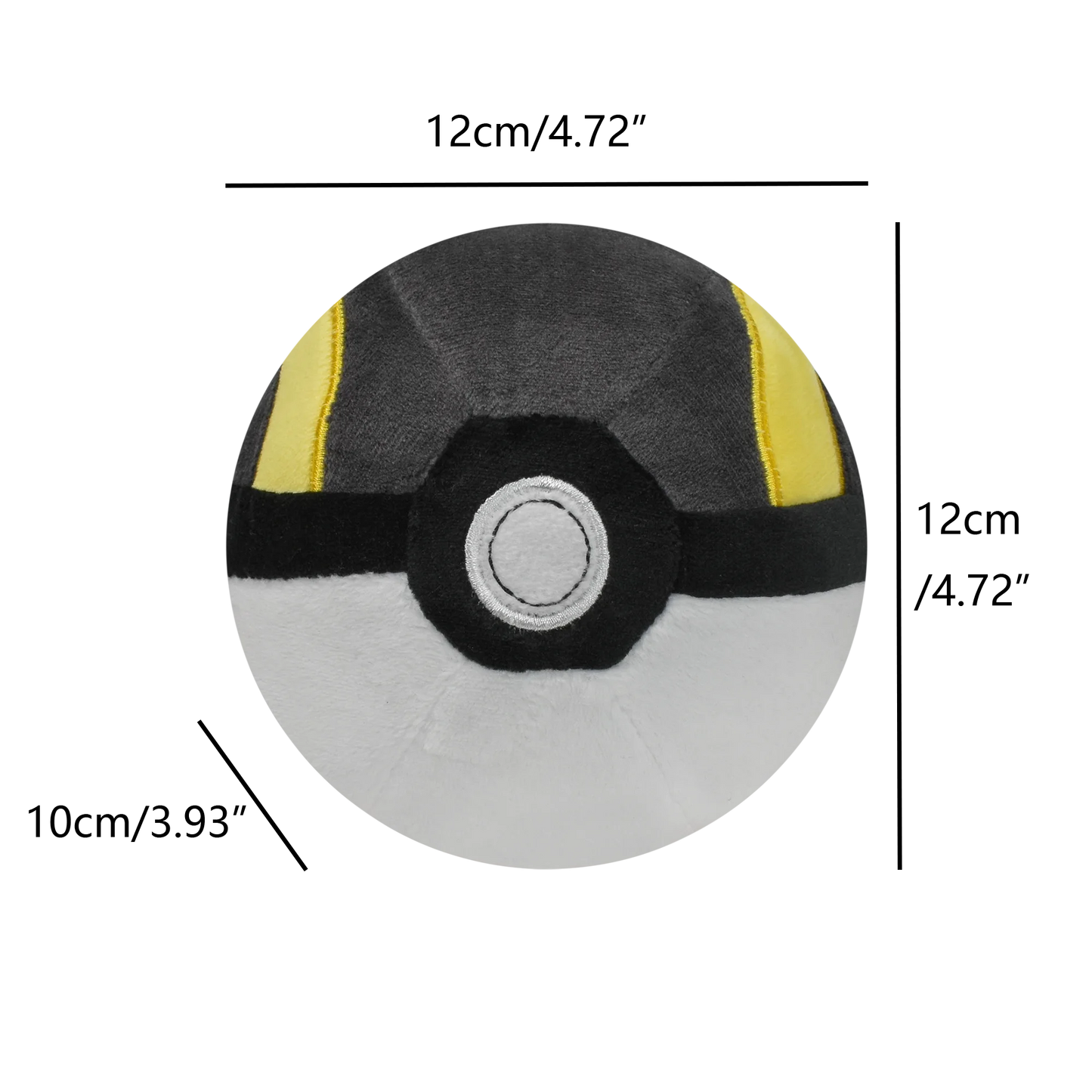 Master Ball, Great Ball & Ultra Ball Plush Toys – Soft Stuffed Backpack Pendant & Birthday Decoration Gift