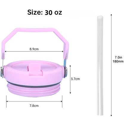 Stanley 20/30oz IceFlow Spill-Proof Cup Cover – Replaceable Eco-Friendly Spiral Straw Accessory