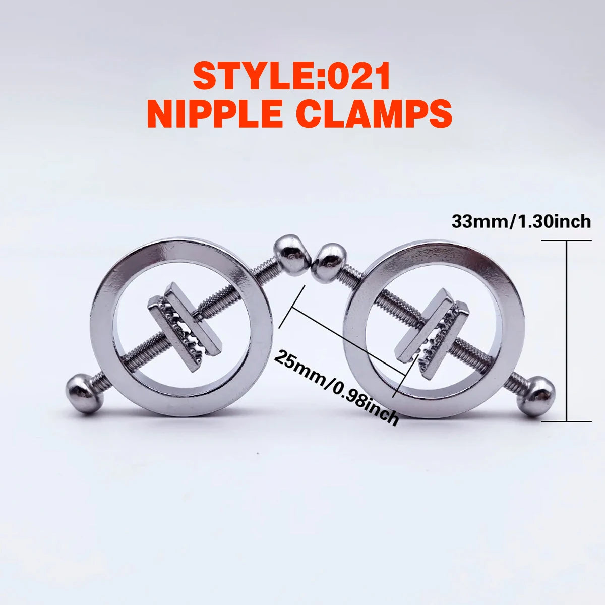 Adjustable Nipple Clamps - Sensory Stimulation Clips for Adult Intimate Play