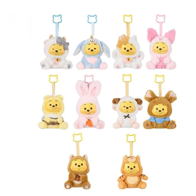 Disney Winnie the Pooh Vinyl Blind Box – Naughty Party Pooh Bear Mystery Pendant Toy, Cute Surprise Doll Gift