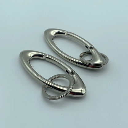 Zinc Alloy Mountaineering Carabiner Keychain – Multifunctional Belt Buckle Blackout