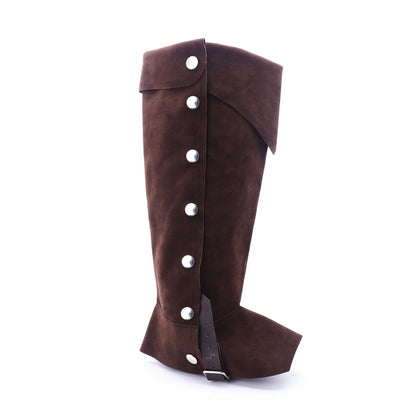 Halloween Medieval Bandage Shoe Covers – Unisex Leg Guard Boots for Viking, Warrior & Knight Cosplay Armor
