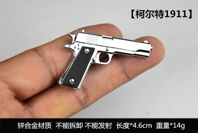 1/6 Scale Miniature Gun Set – Plastic P92, M1911, 98K, MP5K Rifles for 12" Action Figure Doll Accessories