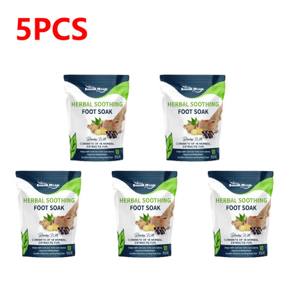 1-10 Bags Foot Bath Gel – Natural Herbal Foot Soak Beads for Detox, Dehumidification, Fatigue Relief & Leg Vein Repair