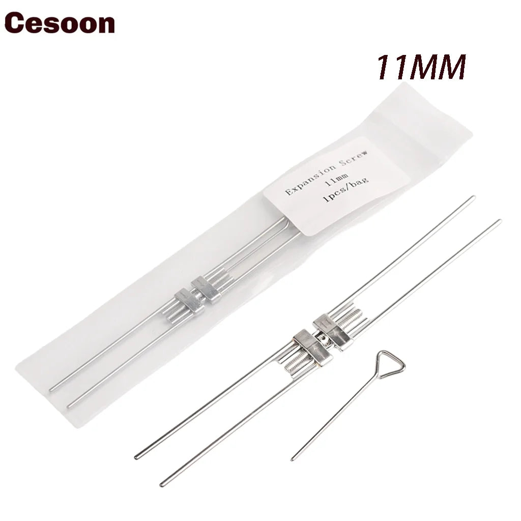 Dental Expansion Screw Ortho Expander – Rapid Palatal Tool with Swivel Keys for Orthodontic Frame (8/9/11/13mm)