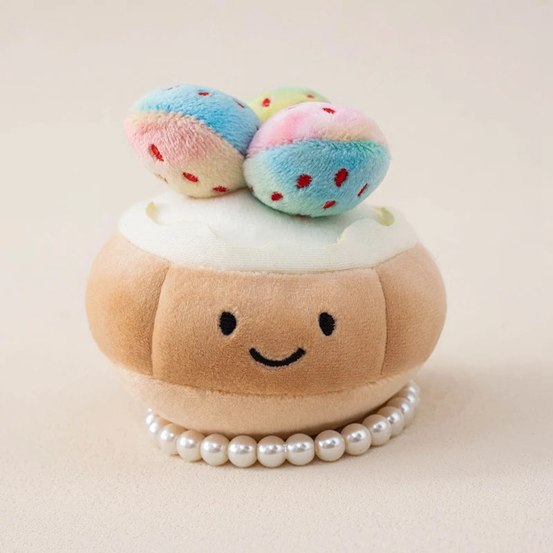Cartoon Cake Plush Toy - Colorful Birthday Cake, Wedding Cake, Cookie, and Dessert Stuffed Doll for Cute Home Decor and Gifts
